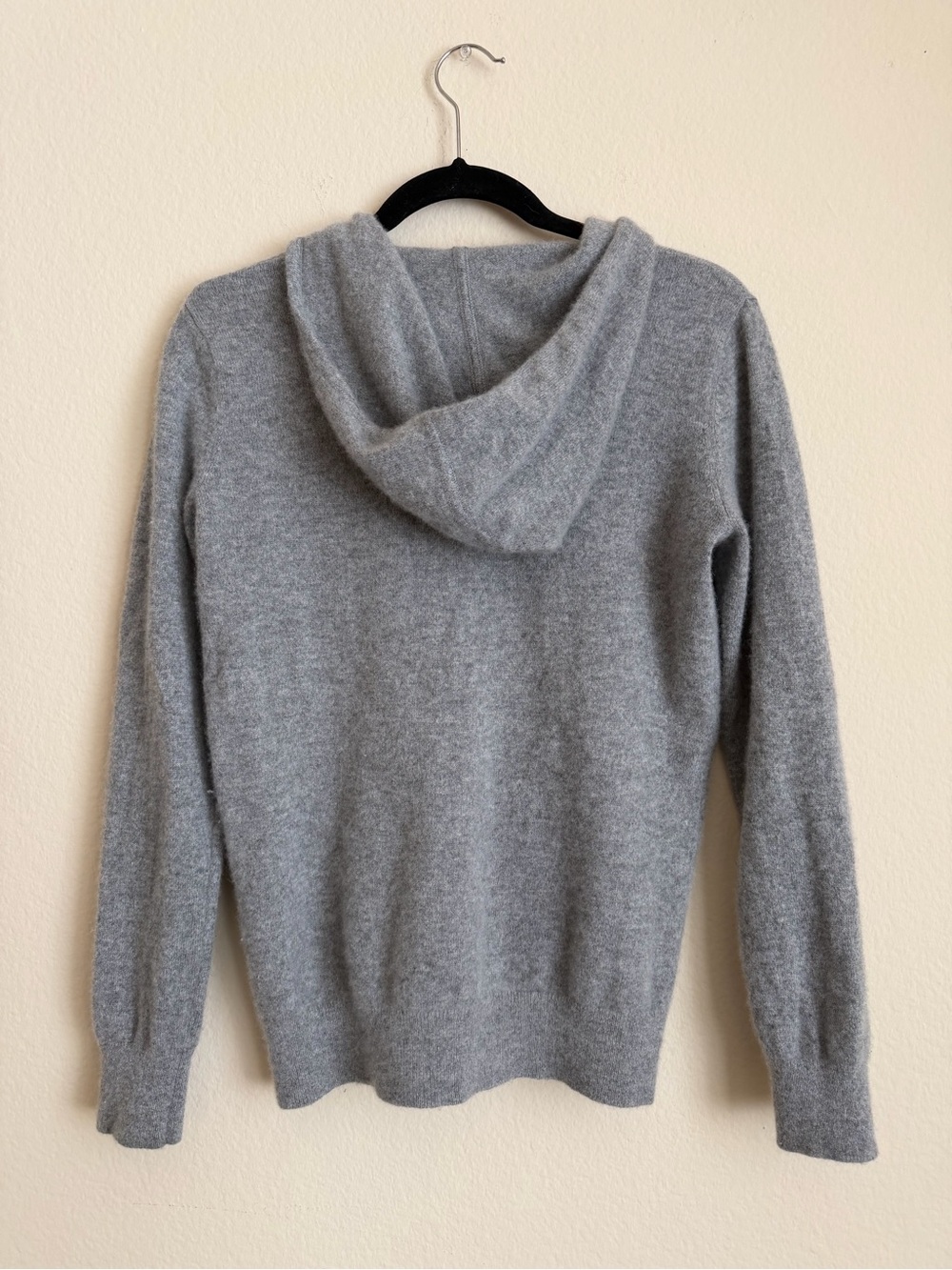 Quince 100% Cashmere Gray Full-Zip Hoodie - Picture 5 of 5